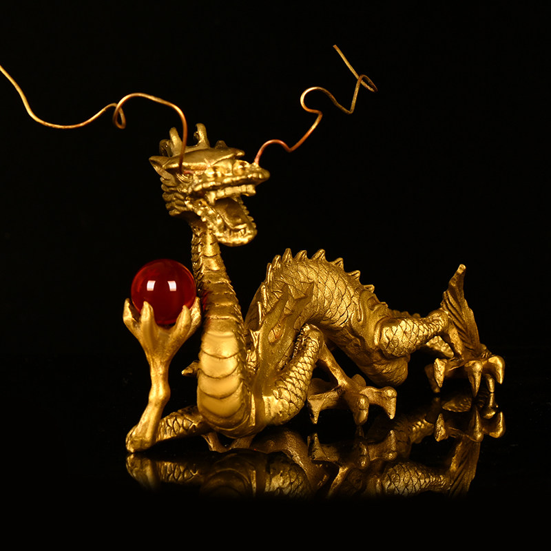 Copper Dragon Ornament Five-Cl - Home Decor Living avaliação e preço