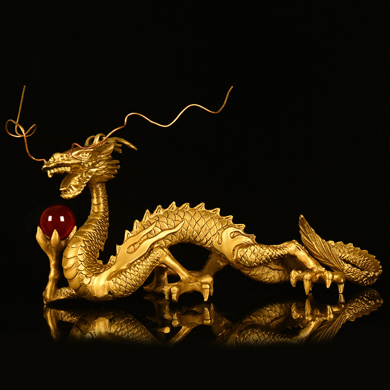 Copper Dragon Ornament Five-Cl - Home Decor Living avaliação e preço
