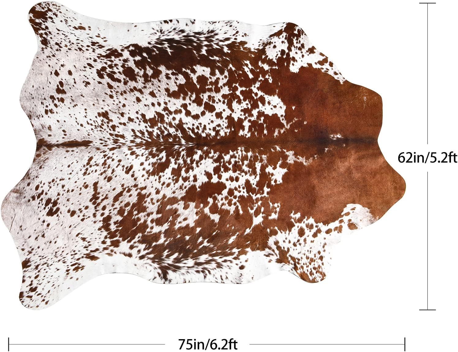 Faux Cowhide Rug 5.2x6.3 Feet  - Cowhide Rug Faux avaliação e preço