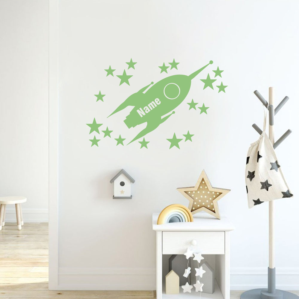 1pc Cartoon Rockets and stars  - Home Decor Living avaliação e preço