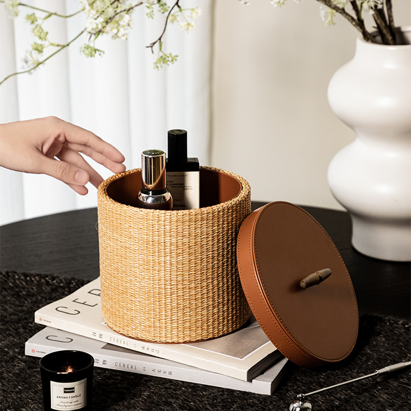 Retro rattan storage box Home  - Home Decor Rattan avaliação e preço