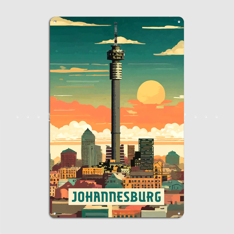 Johannesburg Vintage City Trav - Home Decor Johannesburg avaliação e preço