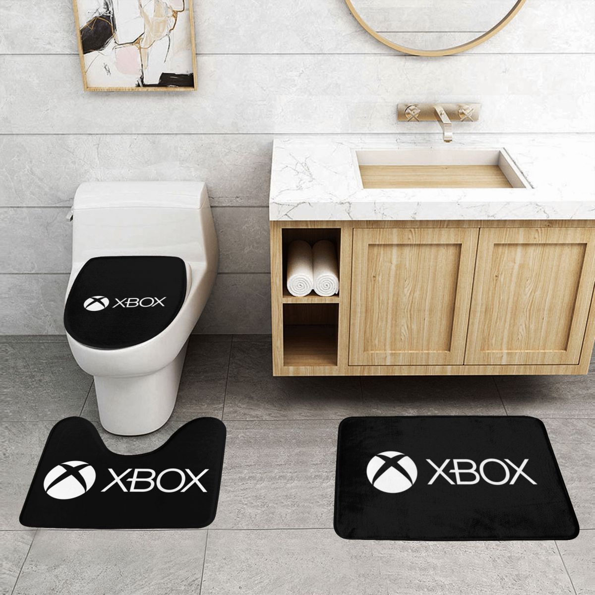 Xbox-game-pass 3 Pcs Bath Mat  - Home Decor Xbox Games avaliação e preço