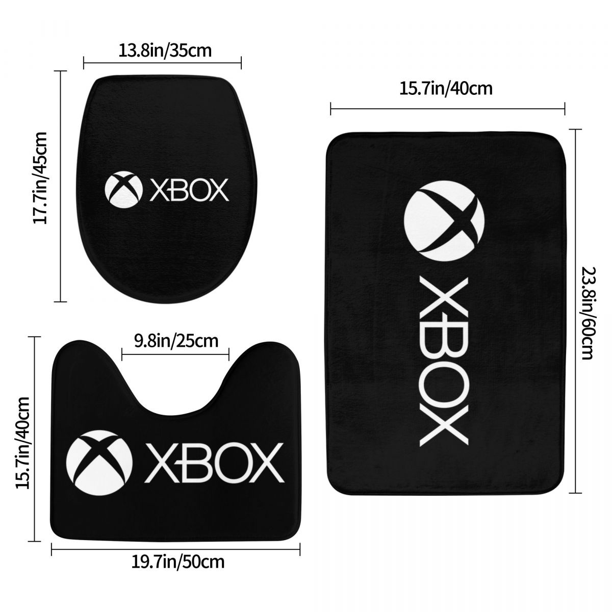 Xbox-game-pass 3 Pcs Bath Mat  - Home Decor Xbox Games avaliação e preço