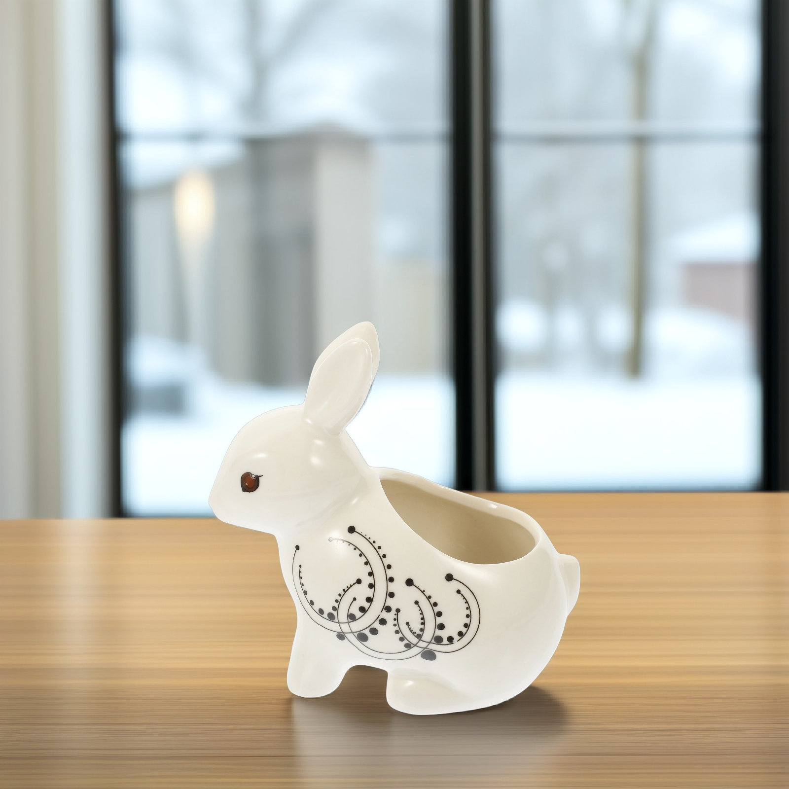 Rabbit Shaped Ceramic Flower P - Home Decor Garden Ideas avaliação e preço