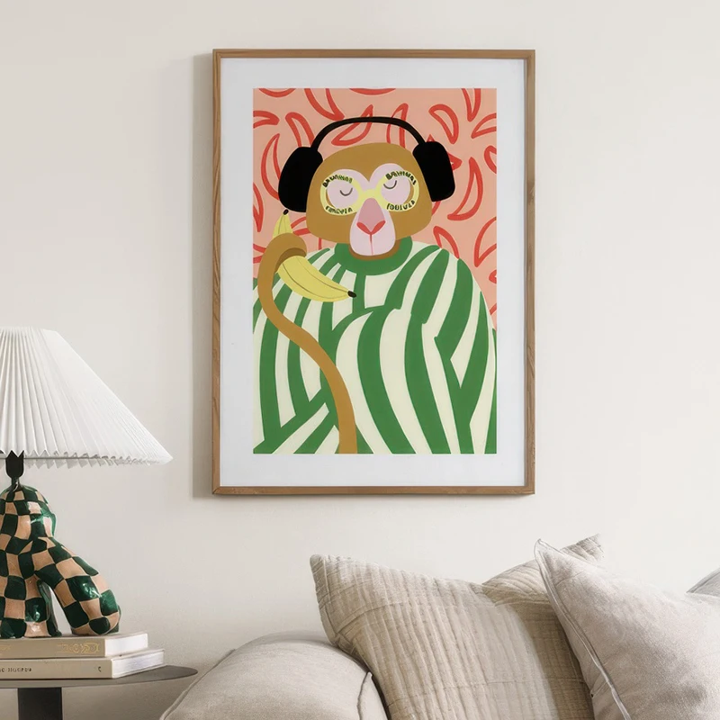 Frameless Bear Abstract Lines  - Home Decor Pt avaliação e preço