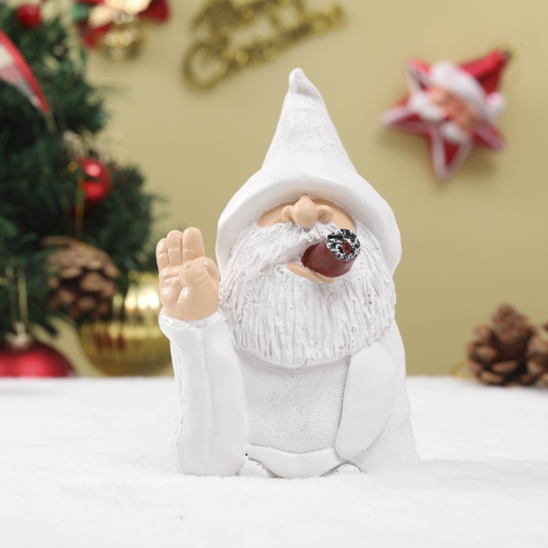 Christmas Garden Gnome Figurin - Home Decor Garden Ideas avaliação e preço