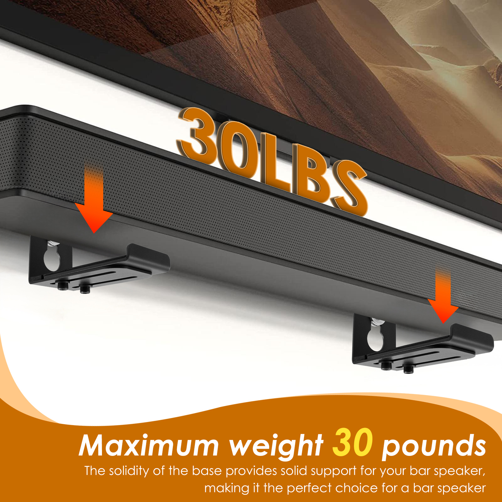 2Pcs Soundbar Speaker Stands W - Home Decor Product avaliação e preço