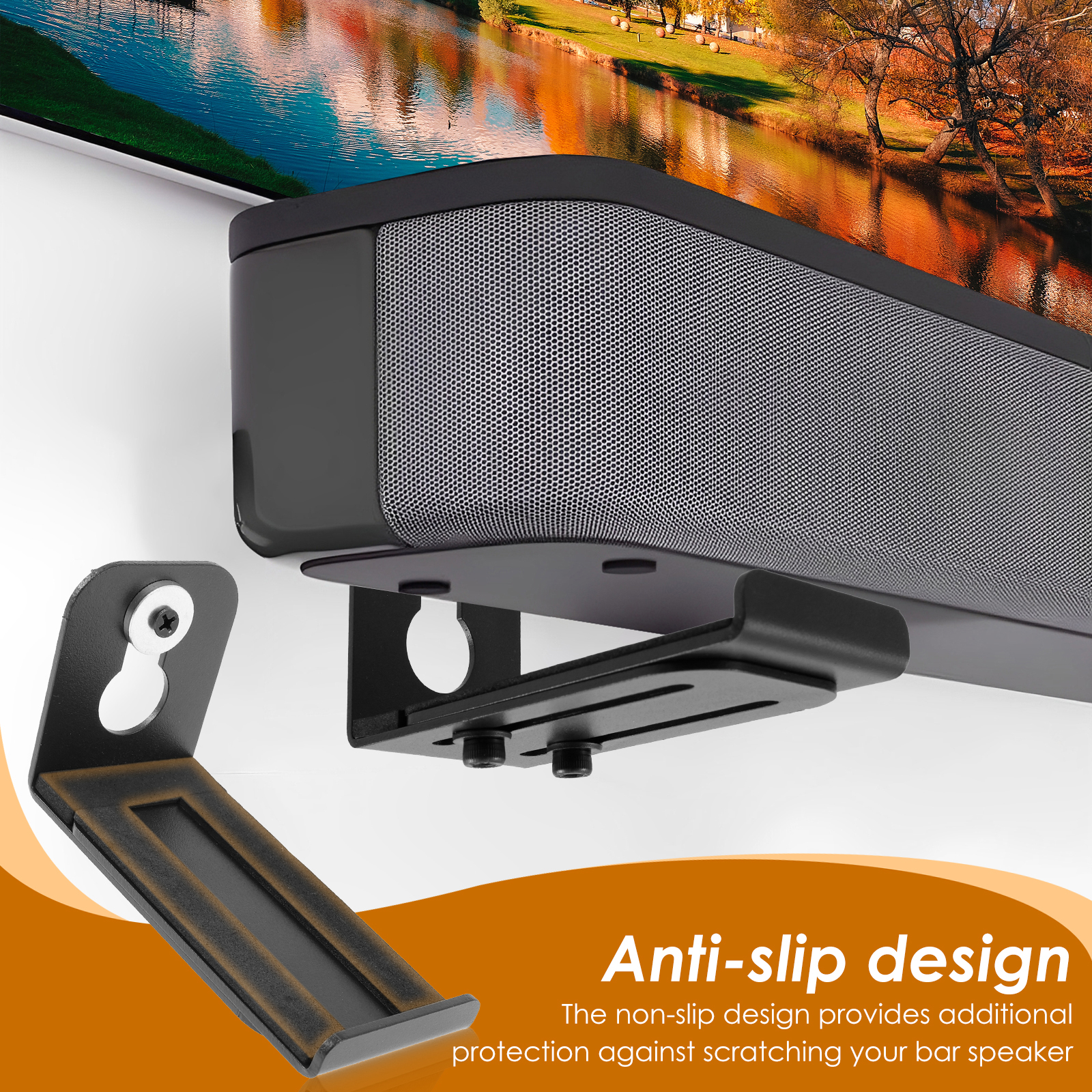2Pcs Soundbar Speaker Stands W - Home Decor Product avaliação e preço