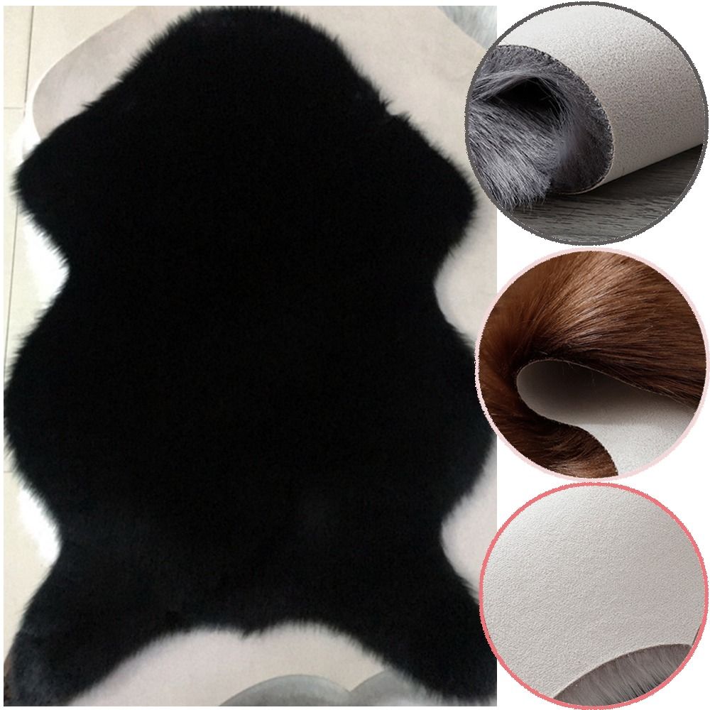 40x60cm New Carpet Plush Soft  - Cowhide Rug Faux avaliação e preço