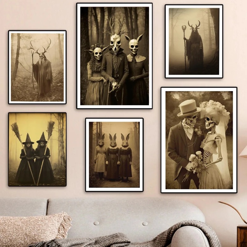 Dark Academia Art Grotesque Po - Home Decor Gothic avaliação e preço