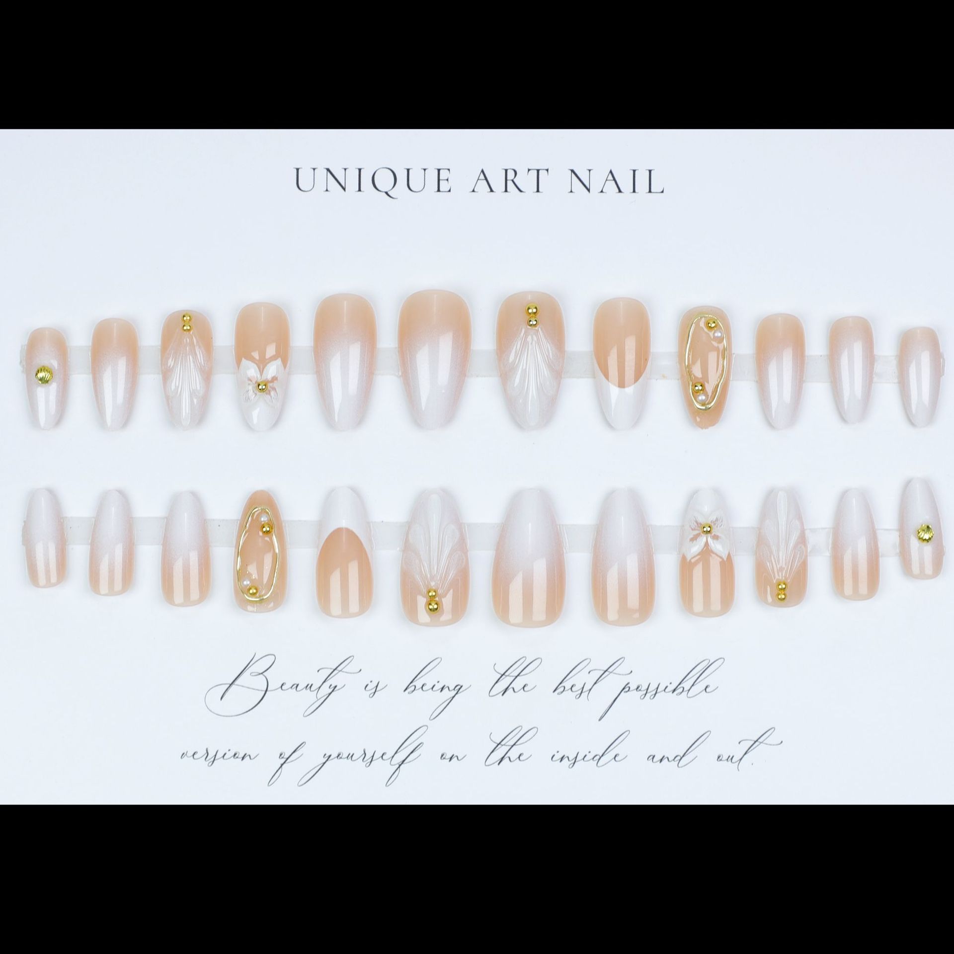3D fake nails for women girls  - Pressed Flower Frame avaliação e preço