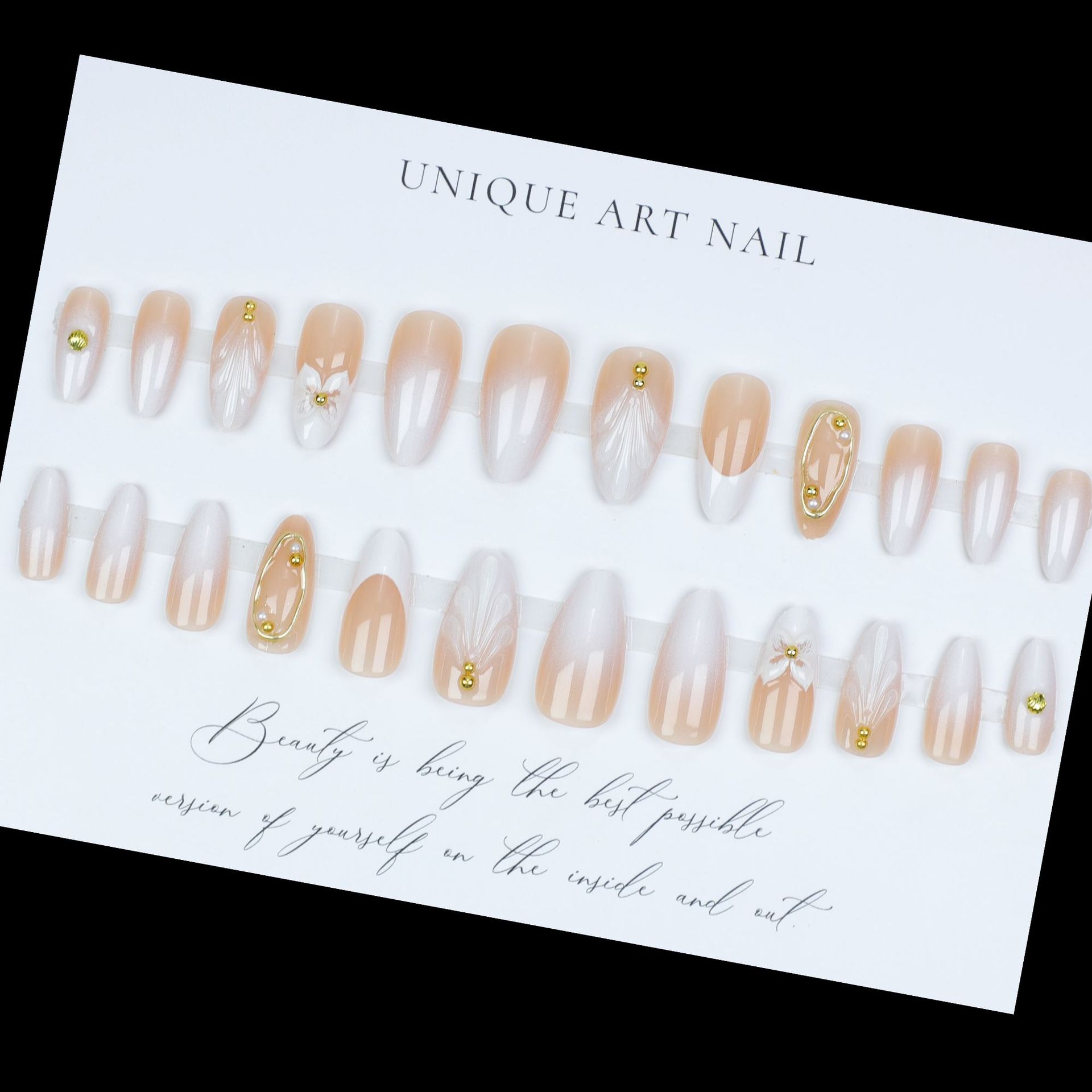 3D fake nails for women girls  - Pressed Flower Frame avaliação e preço