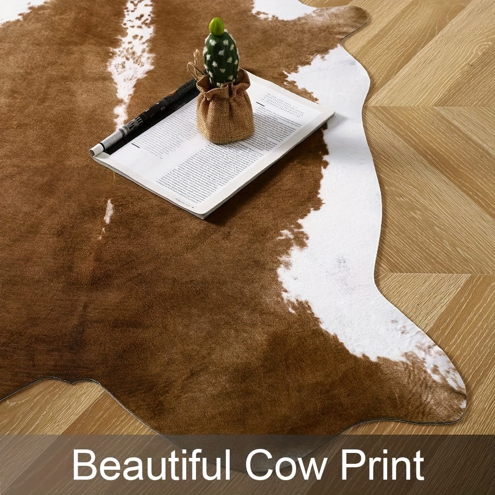 American Style Faux Fur Cowhid - Cowhide Rug Faux avaliação e preço