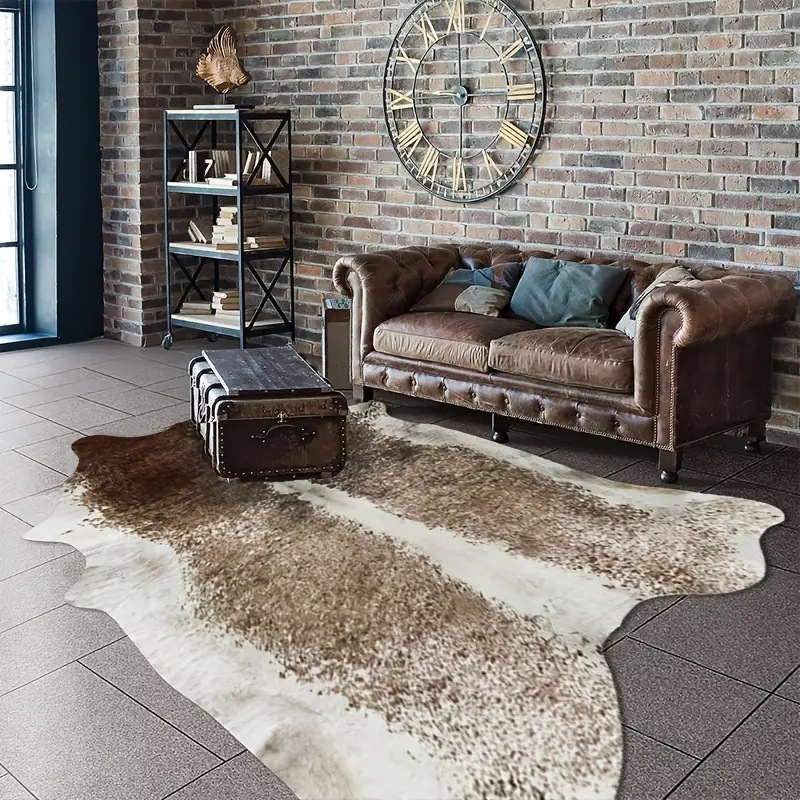 American Style Faux Fur Cowhid - Cowhide Rug Faux avaliação e preço
