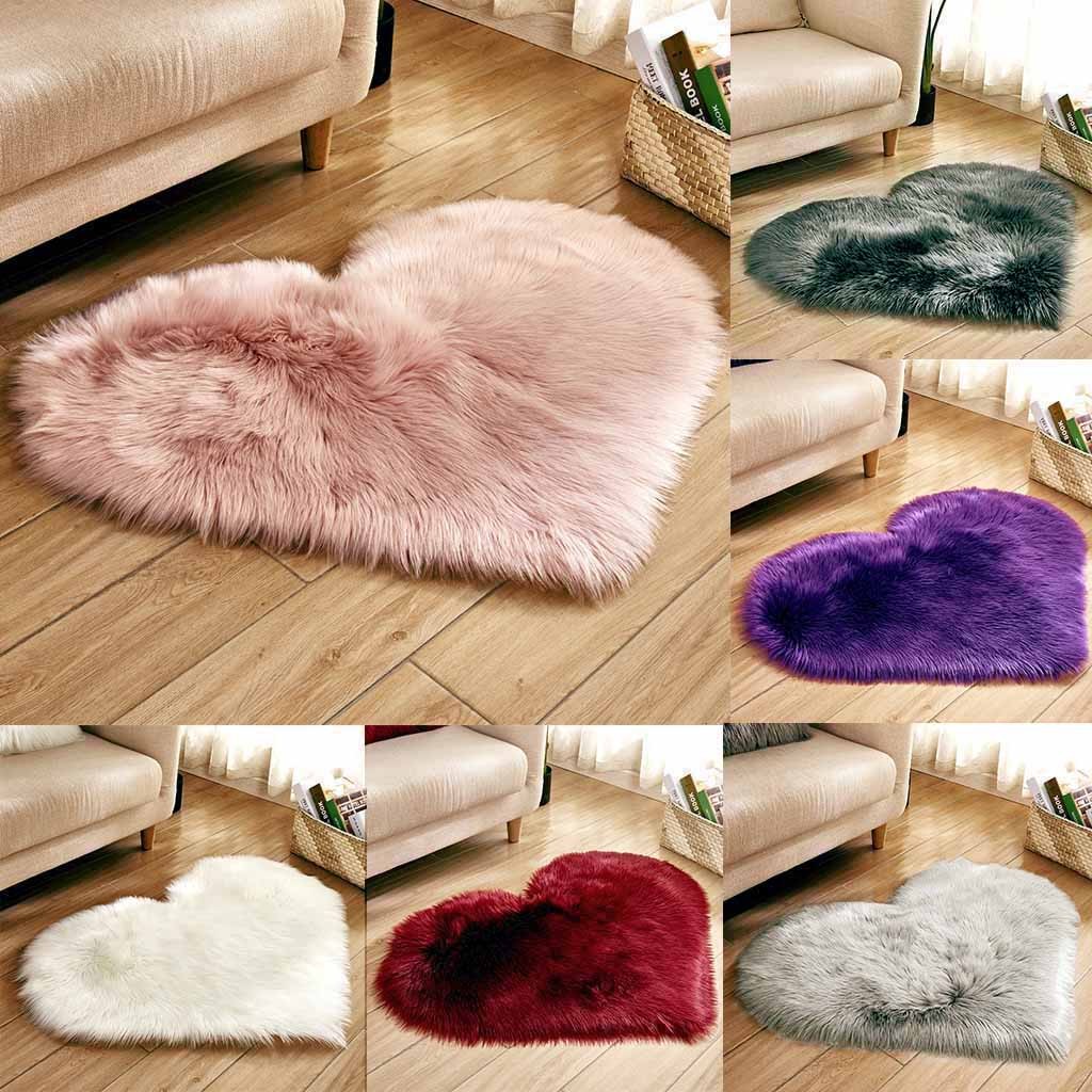 Heart Rug Soft Carpet Shaped W - Cowhide Rug Faux avaliação e preço