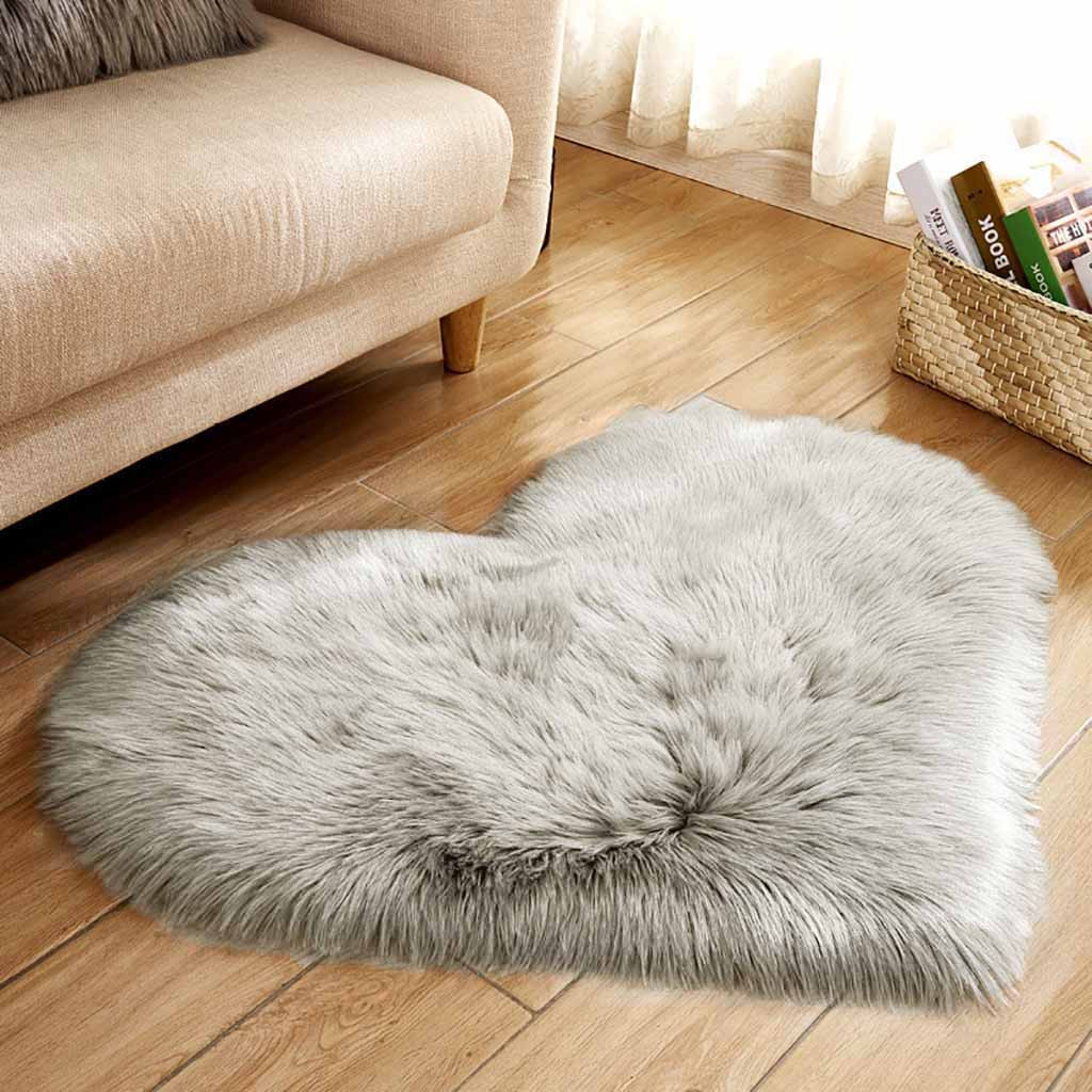 Heart Rug Soft Carpet Shaped W - Cowhide Rug Faux avaliação e preço