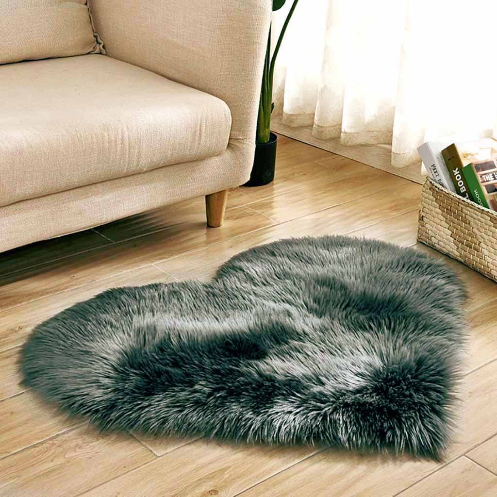 Heart Rug Soft Carpet Shaped W - Cowhide Rug Faux avaliação e preço