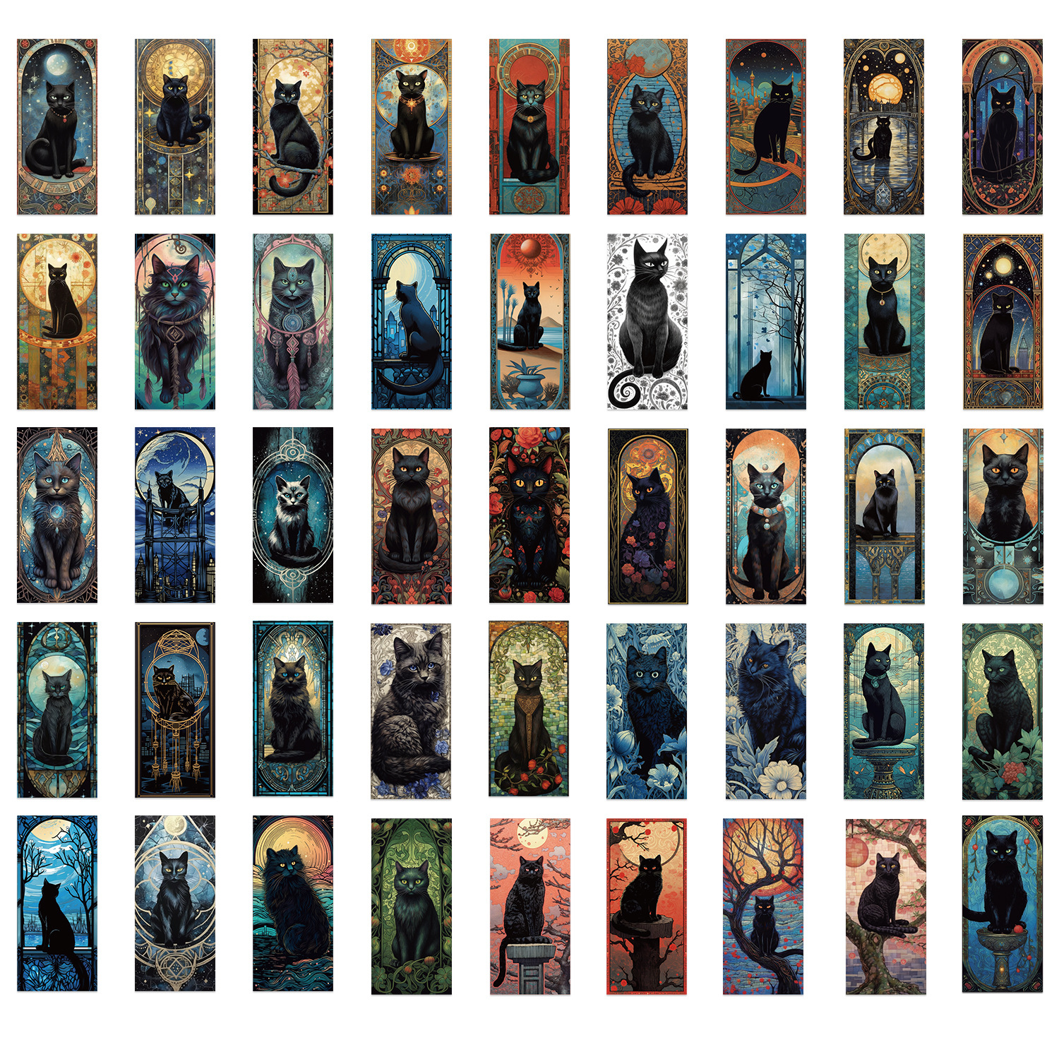 60PCS Dark Gothic Black Cat Ho - Home Decor Gothic avaliação e preço