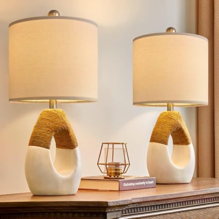 19'' Small Boho Table Lamps fo - Home Decor Living avaliação e preço
