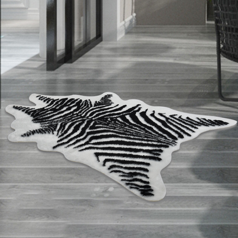 Large Size Soft Faux Fur Leath - Cowhide Rug Faux avaliação e preço