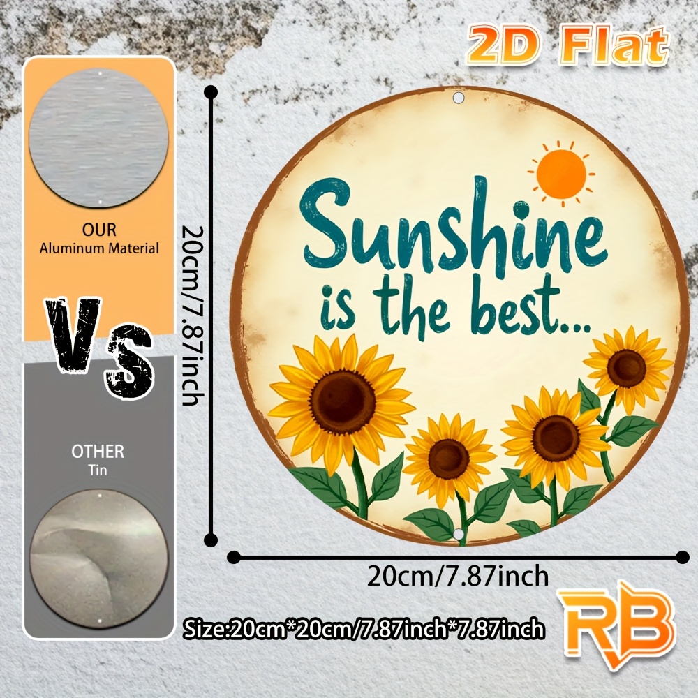 2D Flat,1pc Vintage Style Meta - Home Decor Garden Ideas avaliação e preço
