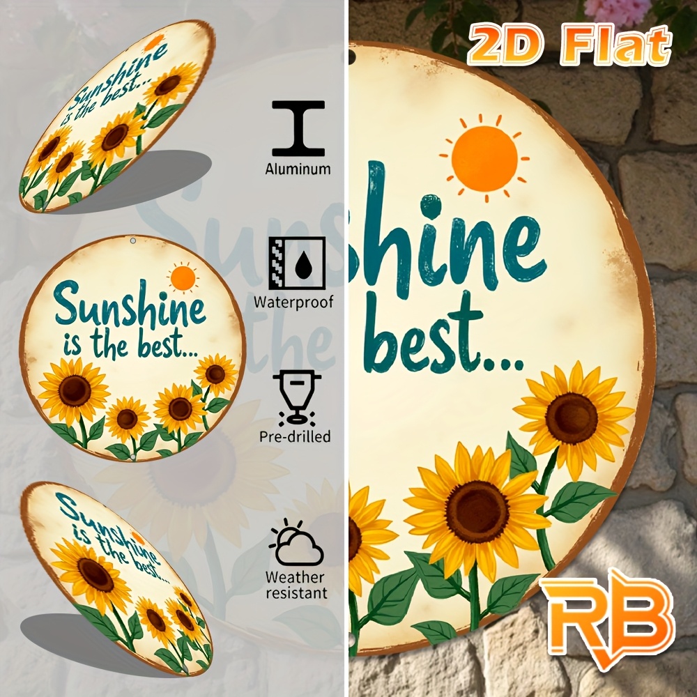 2D Flat,1pc Vintage Style Meta - Home Decor Garden Ideas avaliação e preço