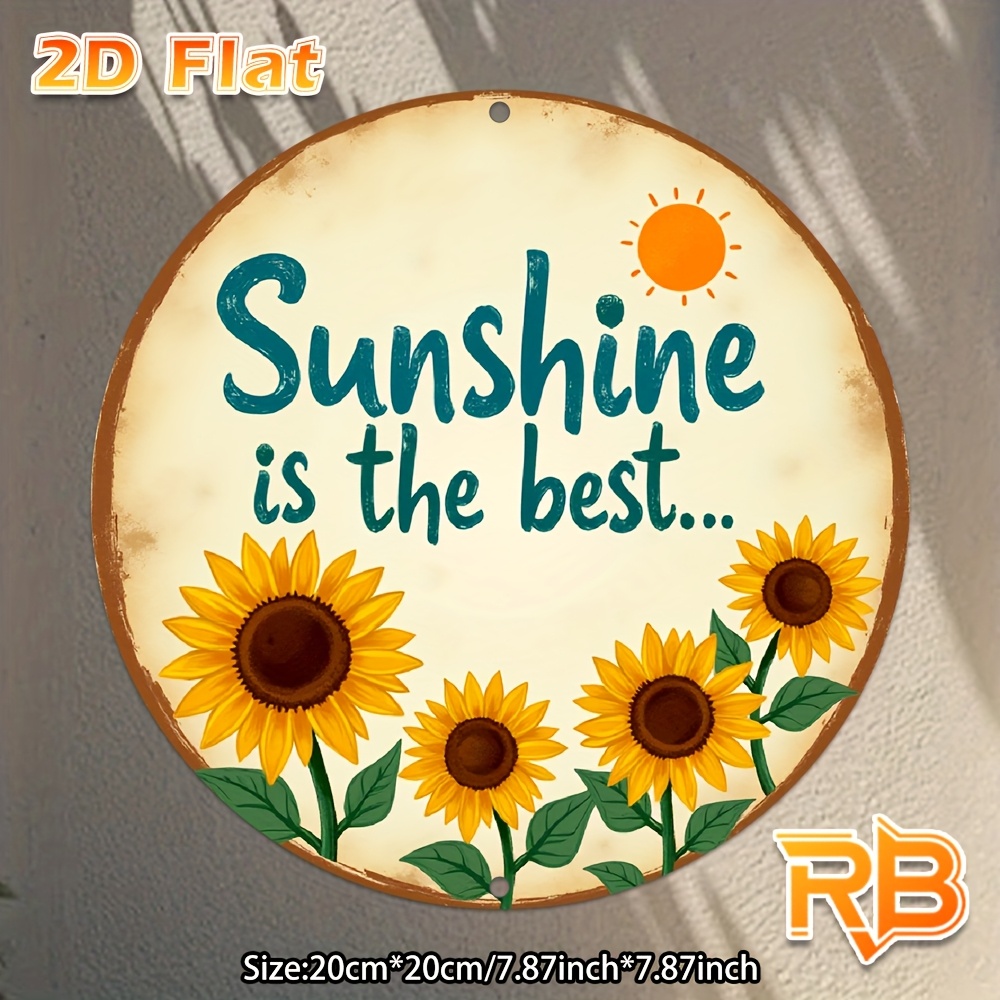 2D Flat,1pc Vintage Style Meta - Home Decor Garden Ideas avaliação e preço