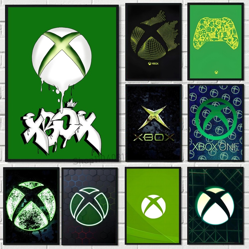 X-Xbox Game Poster Canvas Art  - Home Decor Xbox Games avaliação e preço