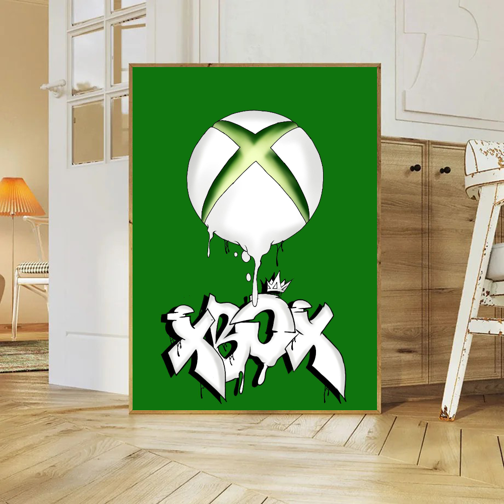 X-Xbox Game Poster Canvas Art  - Home Decor Xbox Games avaliação e preço