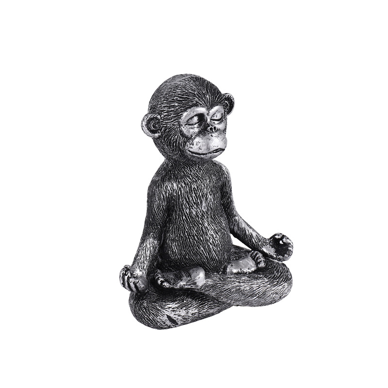 Meditating Monkey Statue Resin - Home Decor Living avaliação e preço
