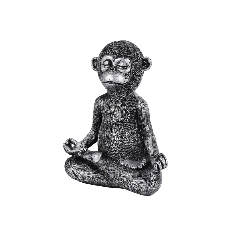 Meditating Monkey Statue Resin - Home Decor Living avaliação e preço