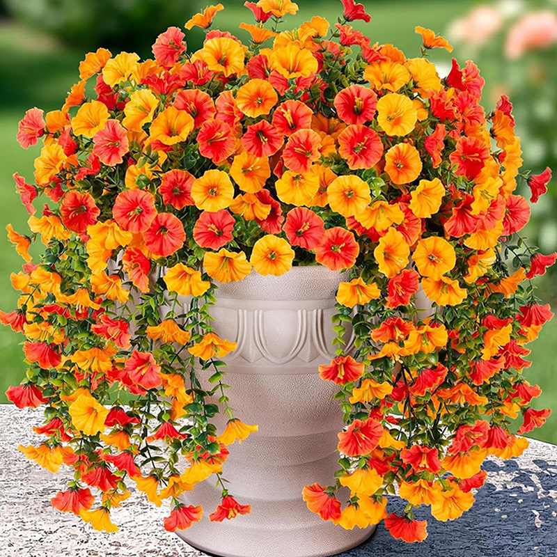 (Ce14)Artificial Morning Glory - Home Decor Rattan avaliação e preço