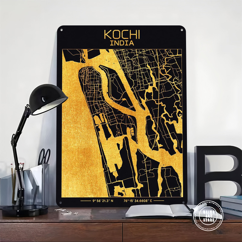 Kochi Kerala India Printed Pos - Home Decor Kochi avaliação e preço