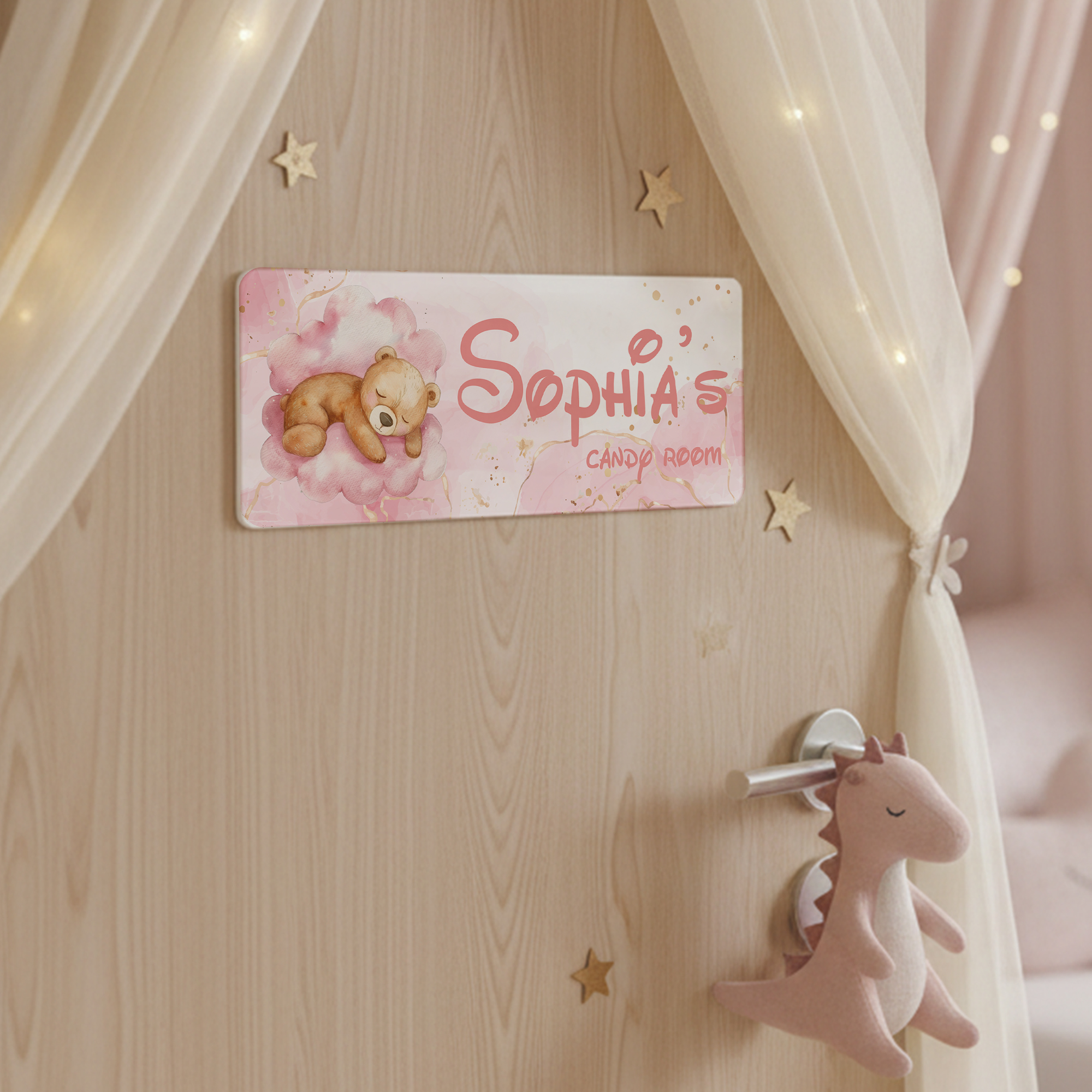1pc Custom Bear Name/Text Acry - Home Decor Living avaliação e preço