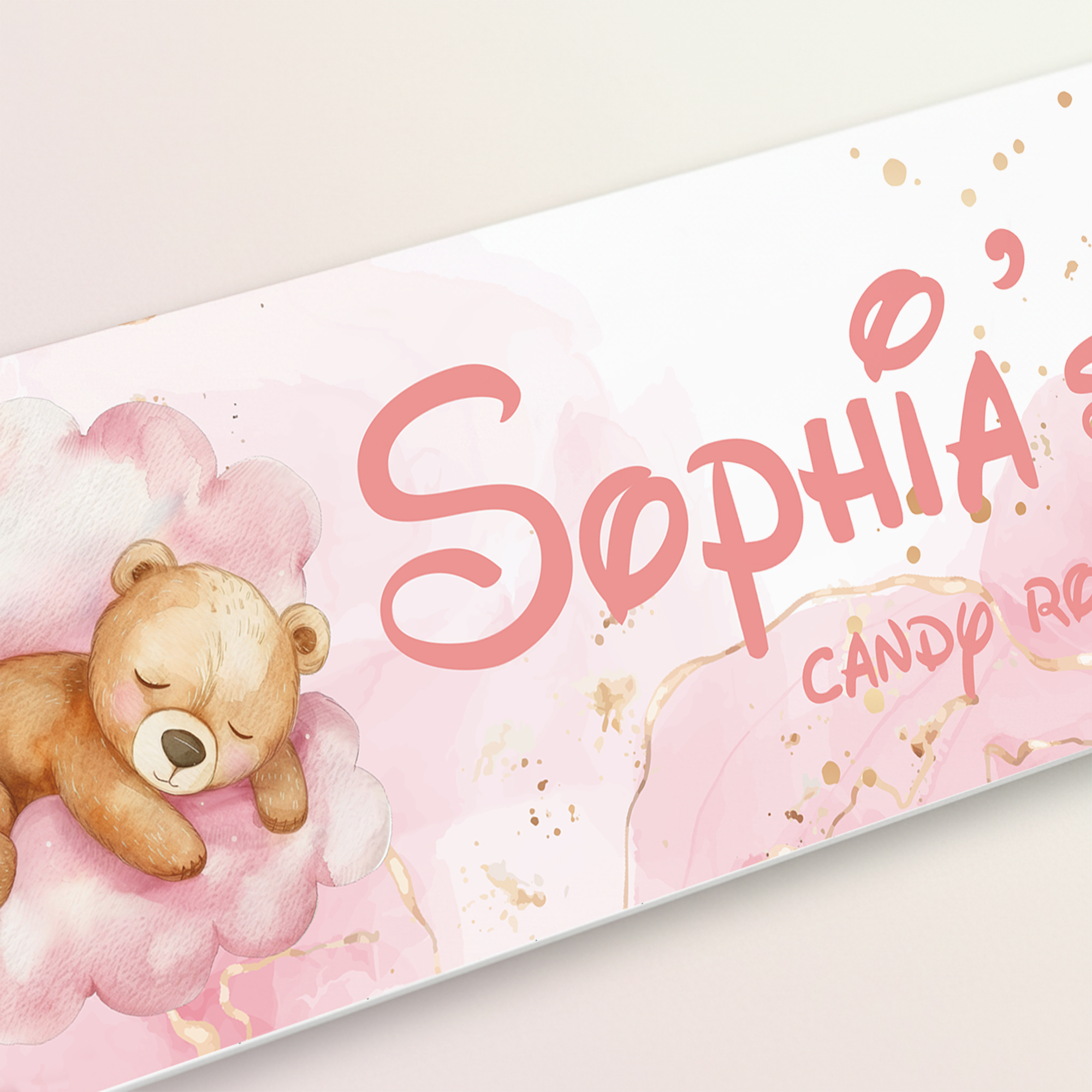 1pc Custom Bear Name/Text Acry - Home Decor Living avaliação e preço