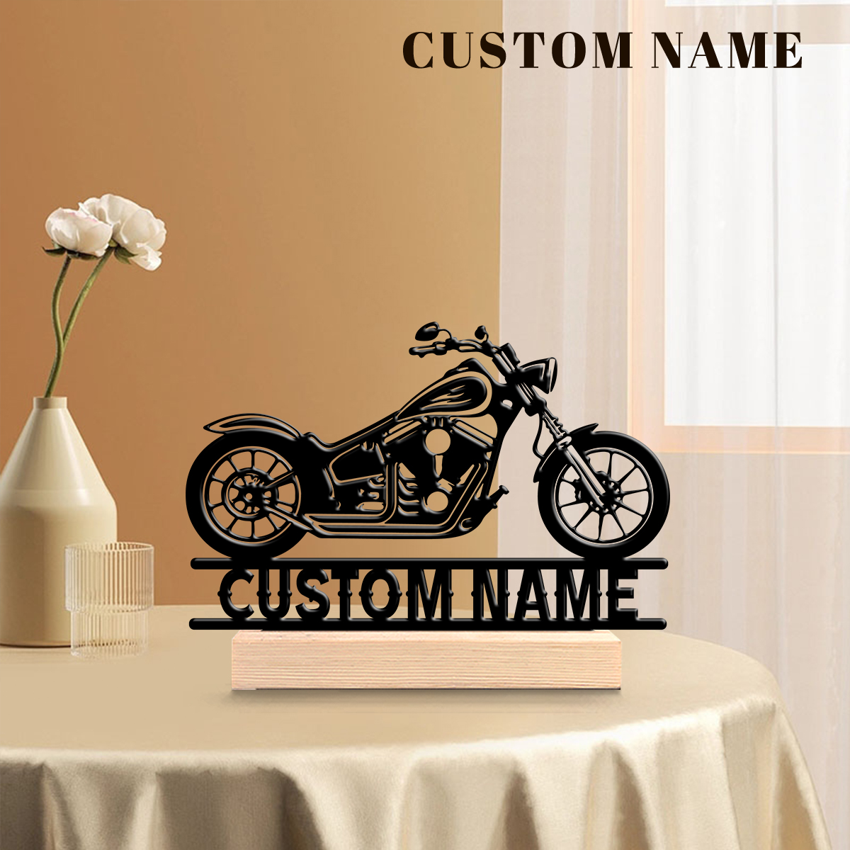 1Pc Csutom Name Road Motorbike - Home Decor Product avaliação e preço