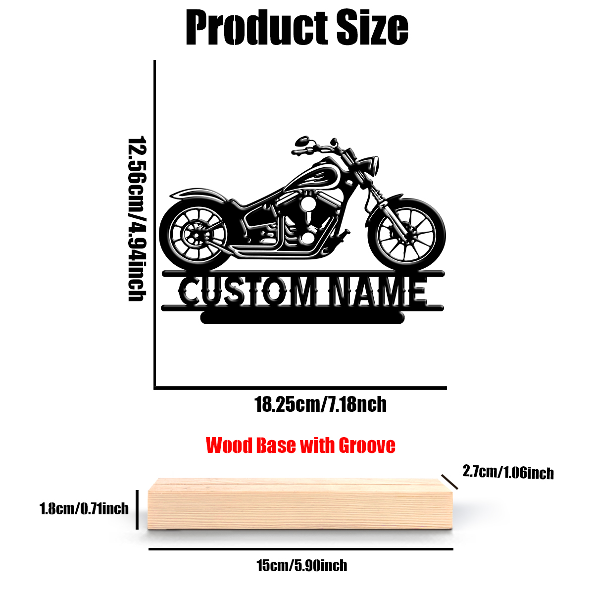 1Pc Csutom Name Road Motorbike - Home Decor Product avaliação e preço