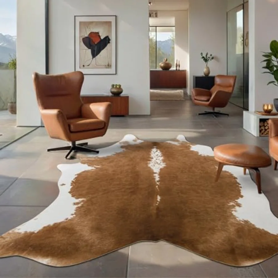 Premium Faux Cowhide Rug, Cow  - Cowhide Rug Faux avaliação e preço