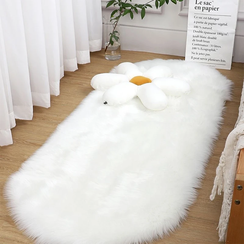 Luxury Faux Fur Rug Large Soft - Cowhide Rug Faux avaliação e preço