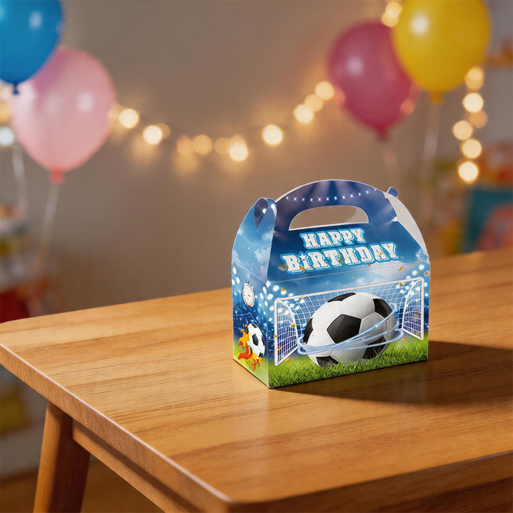 Soccer Themed Treat Boxes 12 P - Home Decor Xbox Games avaliação e preço