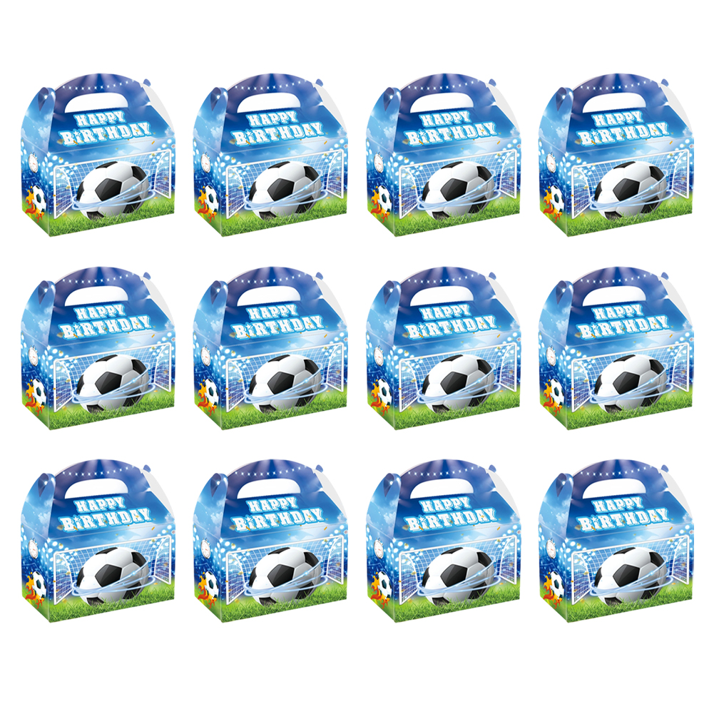 Soccer Themed Treat Boxes 12 P - Home Decor Xbox Games avaliação e preço
