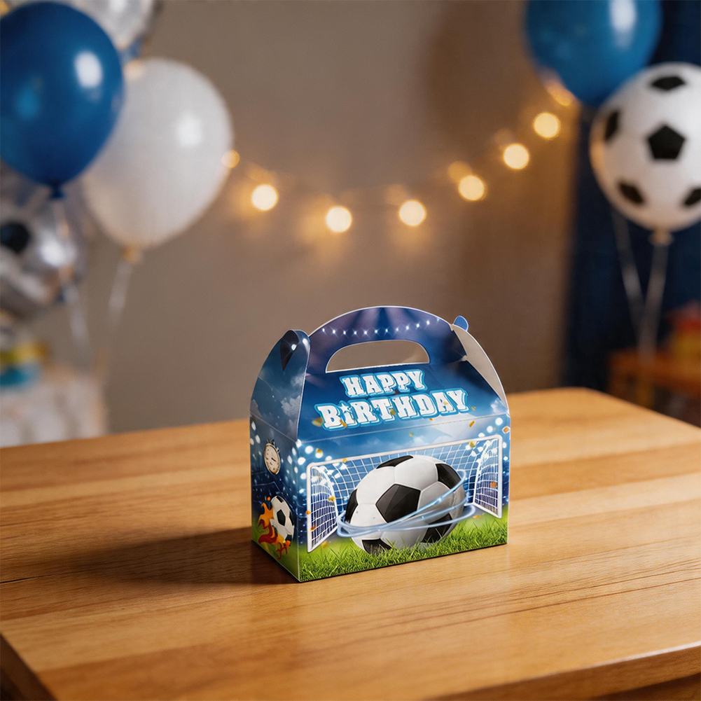 Soccer Themed Treat Boxes 12 P - Home Decor Xbox Games avaliação e preço