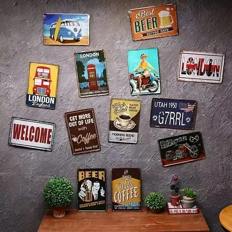 Vintage-Inspired Humorous Meta - Home Decor Garden Ideas avaliação e preço